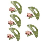 CALLARON 5 Pezzi Consiglio di raschiatura verde asse strumenti per la della pelle massaggiatore viso calcolo Collo strumento facciale gua sha massaggiatore manuale