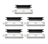 CALLARON 5 Pezzi Door Strike Plates Piastra in Acciaio Inossidabile Argento per Porte di Casa, Sicurezza e Privacy, Alta Resistenza