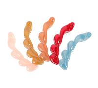 CALLARON 5 Pezzi Fermaglio Chioma Donna Banana in Acrilico Design Semplice e Elegante, Ferma i Chioma Velocemente e Rimane Saldo Tutto Giorno, per Lavoro e Colore Casuale