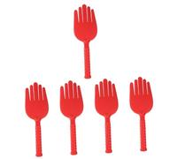 CALLARON 5 Pezzi Massaggio a cinque dita mano massaggiatore Spalla portatile bob strumento per il massaggio delle massaggiatori per le martello massaggiante Gel di silice rosso