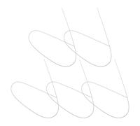 CALLARON 5 Pezzi Molla Protettiva in Acciaio Inox Lucidato da 2x1000mm Guaina per Tubo Flessibile, Estensione Resistente per Tubi Acqua e Pompe, Accessori Industriali per Manutenzione e