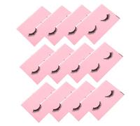 CALLARON 50pezzi Porta Trucco Viaggio Con Zip Organizer Bag Per Cosmetici Con Disegno Ciglia Sacchetto Rosa Custodia Personale Pratica Per Bagno e Viaggi