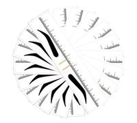 CALLARON 50pezzi Stencil Per Sopracciglia Righello Per Sopracciglia Strumento Misurazione Per Stencil Per Design in Scala Per Modellazione Precisa