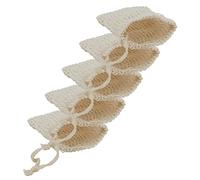 CALLARON 5pezzi Sacchetti Per Sapone Esfoliante Rete Per Doccia Per Sapone Fai Te e Massaggio Della Accessori Per Bagno Naturali e Resistenti