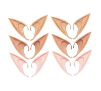 CALLARON 6 paia Orecchie Fatate Cosplay Resistenti e Rimovibili Decorazione Costume Halloween e Feste Accessori Folletto Vari Colori e Misure Multiuso per Masquerade e Performance