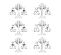 CALLARON 6 Pezzi Spilla a scaglie di metallo spilla del vestito peno della legge Stumetta di giacca Silver