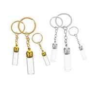 CALLARON 6 Portachiavi Con Flacone Di Profumo Portachiavi Con Flacone Dei Desideri - Mini Contenitori Per Oli Essenziali Barattoli Vuoti Per Incantesimi Fiale Di Profumo Piccoli