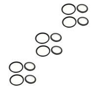 CALLARON 6 Set diaframma dello parti per i Accessori fonendoscopio copertura a campana per sostituzione del diaframma pediatrico pvc Nero