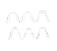 CALLARON 6pezzi Cuscinetti Nasali Antiscivolo Silicone Trasparente Per Occhiali Adatti Montature Comfort e Stabilità Garantiti Accessori Per Riparazione e Sostituzione Occhiali