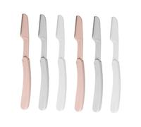 CALLARON 6pezzi Rasoio Sopracciglia Pieghevole Per Donne Trimmer Per Viso Lamette Per Depilazione e Sicura Strumento Di Bellezza Compatto Per Viaggi e Uso Quotidiano
