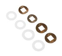 CALLARON 8 Pezzi Cuscinetto Per Forbici Da Barbiere Cuscinetti Per Forbici Da Barbiere Guarnizione Forbice Da Barbiere Guarnizioni Forbici Da Barbiere Parti a Forbice Ferro Da Stiro Silver