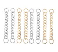 CALLARON 8pezzi Catene Decorativper Scarpe Accessori Per Sandali e Ciabatte Inclusi Per Abbellire Le Calzature e Sviluppare La Creatività