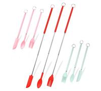 CALLARON 9 Pezzi Set di pennelli a cupola spatola silicone Fare telescopico spatola telescopica e cucchiaini utensili da cucina gadget cucchiaio spaghetti in silicone Gel di silice