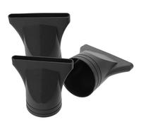 CALLARON Accessorio Ugello Diffusore per Asciugacapelli in Plastica Nero, Set 3 Pezzi, Ugello Concentratore Stretto per Asciugatura Professionale e Styling Chioma