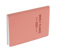 CALLARON Agenda Tascabile A7 2026 Planner Mensile Settimanale in Similpelle Rosa Pastello, Mini Pianificatore Portatile Carta Spessa, Tracker Abitudini per Ufficio, Viaggi e Scuola