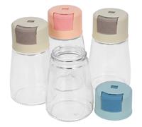CALLARON Barattoli Dosatori per Spezie Dosaggio e Facile da in Vetro Set 4 Colore Casuale per Cucina e Sala da