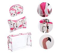 CALLARON Borsa per Cosmetici Stampa Cigno di Piccole Borse Portaoggetti Resistente e Pratica per Uso Prolungato Adatta Shampoo Prodotti per Viso Bagnoschiuma e Sapone ai Fiori