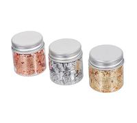 CALLARON Bottles of Nail Art Gilding Flakes Glittering Foil Flakes for Stunning Nail Decoration for Festivals and Daily Use