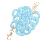 CALLARON Catena per Borsa Effetto Gomma Opaca, Tracolla Moda Creativa | Metallo e Plastica, Ganci Sospesi alle Estremità, per Pochette senza Manico e Progetti Fai da Te