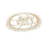 CALLARON Catena Per Capelli Strass e Nappe Copricapo Femminile in Catena Per Testa Frange Accessorio Per Sfilata Di Moda