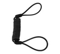 CALLARON Cavo Promemoria Blocca Disco, Cavo di Sicurezza Regolabile in Pvc e Acciaio Nero per Bicicletta e Moto, Impedisce la Guida Blocco Inserito
