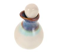 CALLARON Ceramic Essential Oil Diffuser Jar with Lid Sturdy Apothecary Bottle for Spa and Beauty Salon Versatile Fragrance Storage