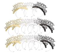 CALLARON Cerchietti per Capodanno 15pezzi in Carta Leggeri e Decorativi per Feste di Capodanno Accessori Party Design a Lettere Colorate