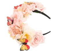 CALLARON Cerchietto Farfalla Per Donna Cerchietti Fiori Decorazioni Per Gotiche Accessori Farfalla Per Halloween Copricapo Fiori Per Tea Party Fascinator Per Cosplay