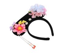 CALLARON Cerchietto Vintage da con Artificiali per e Ragazze Fascia Corte Imperiale per Hanfu Accessorio Versatile per Matrimoni Feste e Cosplay