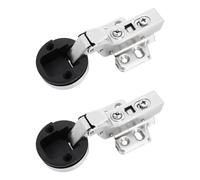 CALLARON Cerniere per Armadi Nascoste 2 Pezzi per Ante in Vetro Curvatura Grande Adatte per Mobili e Vetrinetta Vino Silenziose