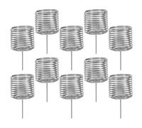 CALLARON Cestini Concime Bonsai 10 Pezzi Acciaio Inox Argento per Granuli | Contenitori Riutilizzabili, Uso Semplice e Pratico, per Aree Verdi Esterne e Cesti Appesi, Struttura Non Deformabile