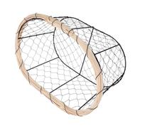 CALLARON Cestino in Filo di Ferro Piccolo da 30 Cm per Frutta e Verdura, Cestino Porta Uova Ventilato per Raccolto Orto e Conservazione Alimenti, Contenitore Multiuso per Cucina e Giardino