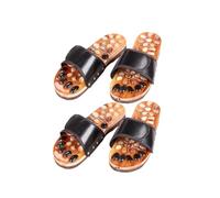 CALLARON Ciabatte Piedi Antiscivolo Unisex in EVA con Riflessologia e Agopressione Scarpe Salute Nero per Artrite e Tensione