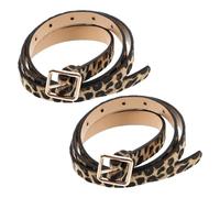 CALLARON Cintura Da Donna Con Stampa Leopardata in Similpelle Con Fibbia Comoda E Versatile