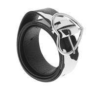 CALLARON Cintura in Pu con Stampa Mucca e Fibbia Cuore Elegante e Versatile per Donna Adatta Jeans e Outfit Casual