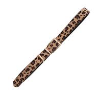 CALLARON Cintura Similpelle Leopardata Per Donne Cintura Elegante Per Jeans e Vestiti Accessorio Moda Versatile Design Femminile e Materiale Resistente