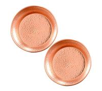 CALLARON Ciotola Tibetana in Rame per Offerte D’acqua Santa, Set da 2 Pezzi Piatto Mandala Buddista per Meditazione e Decorazione Casa, Forniture Buddiste Artigianali per Altare e Tempio