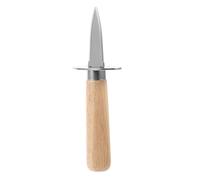 CALLARON Coltello da Ostriche e Confortevole in Inossidabile Manico in Legno, Leggero per Barbecue e Picnic