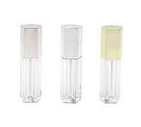 CALLARON Contenitori Vuoti Per Lucidalabbra 3 Pezzi Set Tubi Per Rossetto Fai Da Te Pentagonali in Metallo Leggero Per Trucco Labbra Da Viaggio Argento Oro Oro Rosa