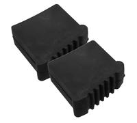 CALLARON Copri Piedini per Scale Pioli in Gomma Nera 30X70 MM 2 Pezzi Antiscivolo Tappi Terminali Resistenti All’Usura per Scale Pieghevoli e Telaio