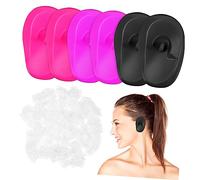 CALLARON Copriorecchie Monouso per Tintura Chioma 3 Paia in Silicone + 200 Pezzi Protezioni Auricolari per Doccia e Bagno, Proteggi Orecchie per Uomo e Donna, Uso Domestico e Professionale