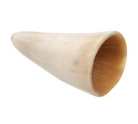 CALLARON Corno da Bere Medievale in Corno di Bue Naturale, Boccale Vichingo per Idromele e Birra, Tazza Rustica Artigianale Finitura Liscia per Arredamento Casa a Tema Storico