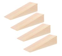 CALLARON Cuneo Triangolare Blocco in Legno Beige 4 Pezzi per Porte e Mobili | Finitura Liscia, Installazione Facile, per Regolazioni su Rotaia e Montaggi