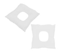 CALLARON Cuscino Massaggiante per Viso a Faccia in Giù Foro, Poggiatesta per Lettino da Massaggio, Set 2 Pezzi Bianco Traspirante per Salone e Uso Domestico