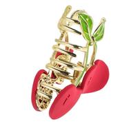 CALLARON Cute Cherry Hair Clips for Women Adorable Fruit Claw Clips for Girls High Ponytail and Bun Hairstyles Stylish Hair Accessories