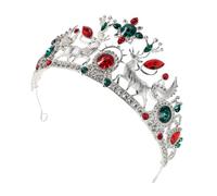 CALLARON di Natale con Corna di Renna e di Neve Tiara Sposa con Cerchietto Leggero in per Matrimoni Feste di Compleanno e Halloween Accessorio