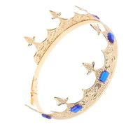 CALLARON di tiara King Crown corone Halloween ballo studentesco costume reginetta del ballo per del re regina lega Blue