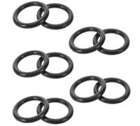 CALLARON equestrian rubber bands, safety rubber o-rings, nero, gomma, 10 Pezzi, 1-7/16" ID, per giovani cavalieri e principianti, per staffe metalliche