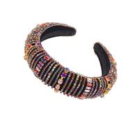 CALLARON fascia di diamanti spose Copricapo fascia da sposa fasce alla moda per le donne comunione addio nubilato Scintilla bobby fascia da donna fascia di strass stoffa