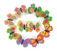 CALLARON Fermagli Per A Forma Di Farfalle Per Ragazze E Donne - 24 Pezzi Di Accessori Per Da Donna Accessori Per Da Fata Alla Moda Con Farfalle in Pvc 3d